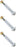 3 PK OEM Exmark 126-2928 Anti-Scalp Roller Axle Kit Lazer Z Pioneer Turf Tracer