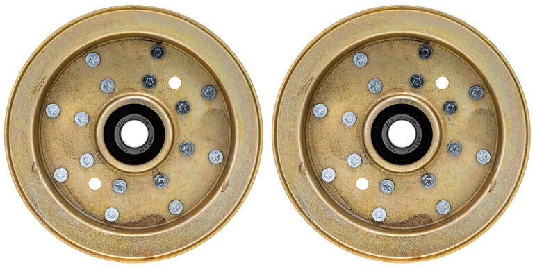 2 Genuine Exmark 126-9196 Flat Idler Pulley Lazer Z Quest Turf Tracer AS E S X