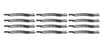12 Pack Lawn Mower Blades Fits John Deere TCU15882