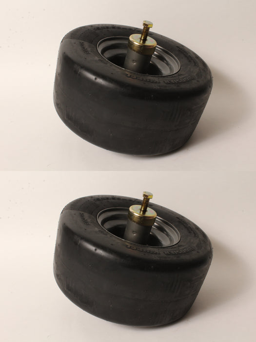 2 OEM Toro 127-9528 Front Caster Wheel & Axle ASM Z-Master 3000 5000 6000 7000