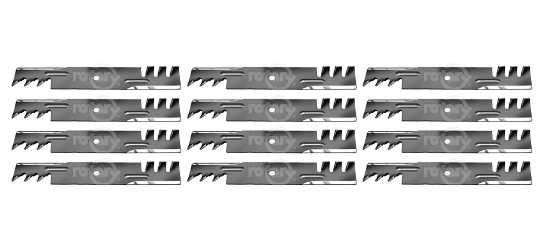 12 Pack Lawn Mower Blades Fits Hustler 797704 797712