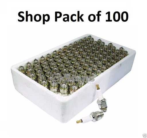 100 Pack Stens 130-698 GL4C Torch Spark Plug Shop Pack Fits Champion J19LM J17LM