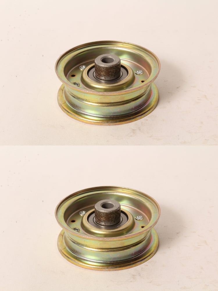 2 PK Genuine Exmark 130-8362 Flat Idler Pulley Metro HP Five Speed S 1-323285