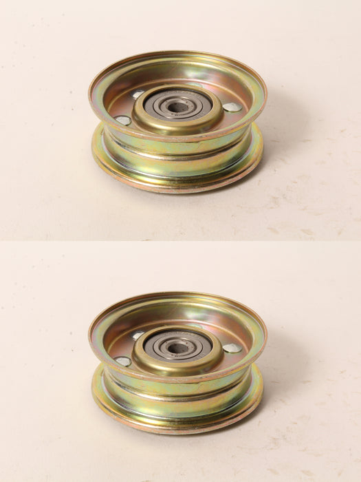 2 PK Genuine Exmark 130-8362 Flat Idler Pulley Metro HP Five Speed S 1-323285