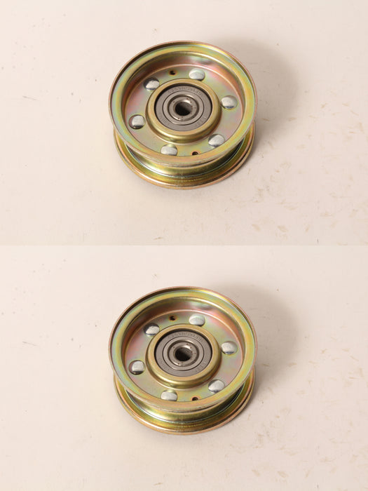 2 PK Genuine Exmark 130-8362 Flat Idler Pulley Metro HP Five Speed S 1-323285