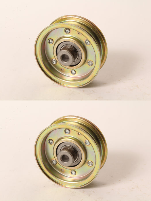 2 PK Genuine Exmark 130-8362 Flat Idler Pulley Metro HP Five Speed S 1-323285