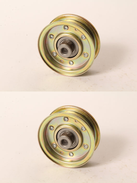2 PK Genuine Exmark 130-8362 Flat Idler Pulley Metro HP Five Speed S 1-323285