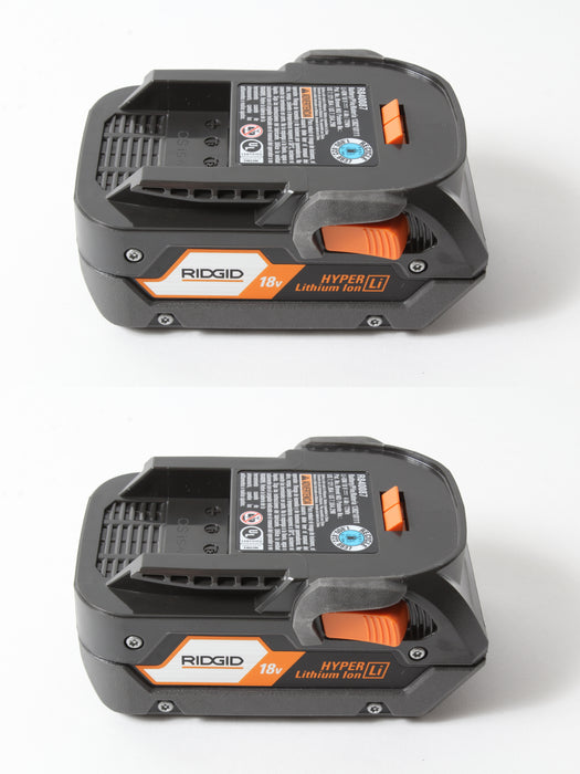 2 PK Genuine Ridgid 130218035 AC840087 18V 4.0Ah Hyper Lithium Ion Battery 20RM