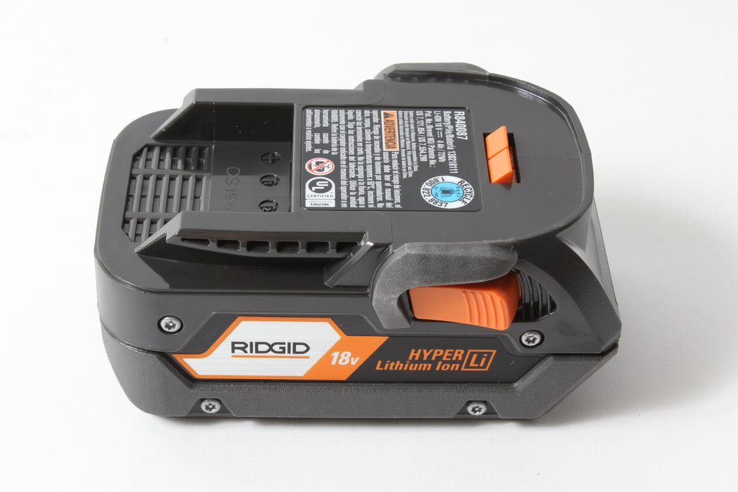 Genuine Ridgid 130218035 AC840087 18V 4.0Ah Hyper Lithium Ion Battery 20RM