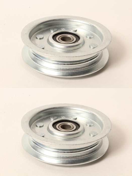 2 PK 4-1/4" Flat Idler Pulley Fits Dixie Chopper 200239 LT Series 1/2" ID