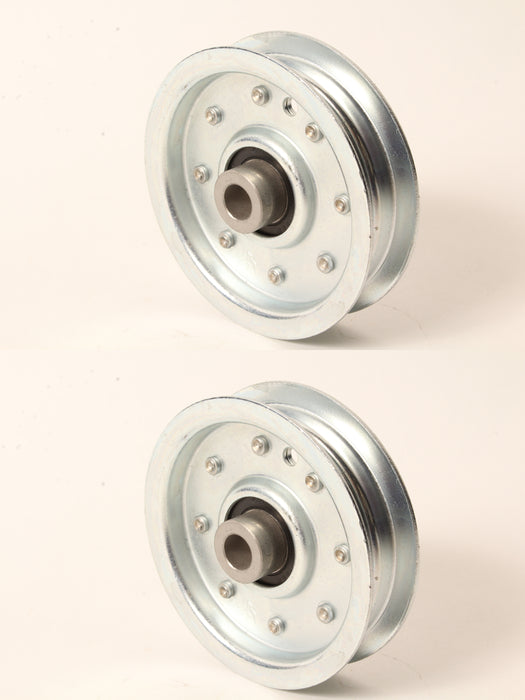 2 PK 4-1/4" Flat Idler Pulley Fits Dixie Chopper 200239 LT Series 1/2" ID