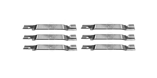 6 Pack Notched Lift Lawn Mower Blades Fits Grasshopper 320245