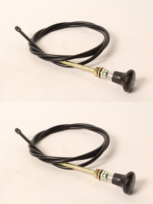 2 PK Choke Control Cable Fits Exmark 109-8167 51-3/4"