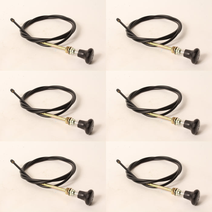 6 PK Choke Control Cable Fits Exmark 109-8167 51-3/4"