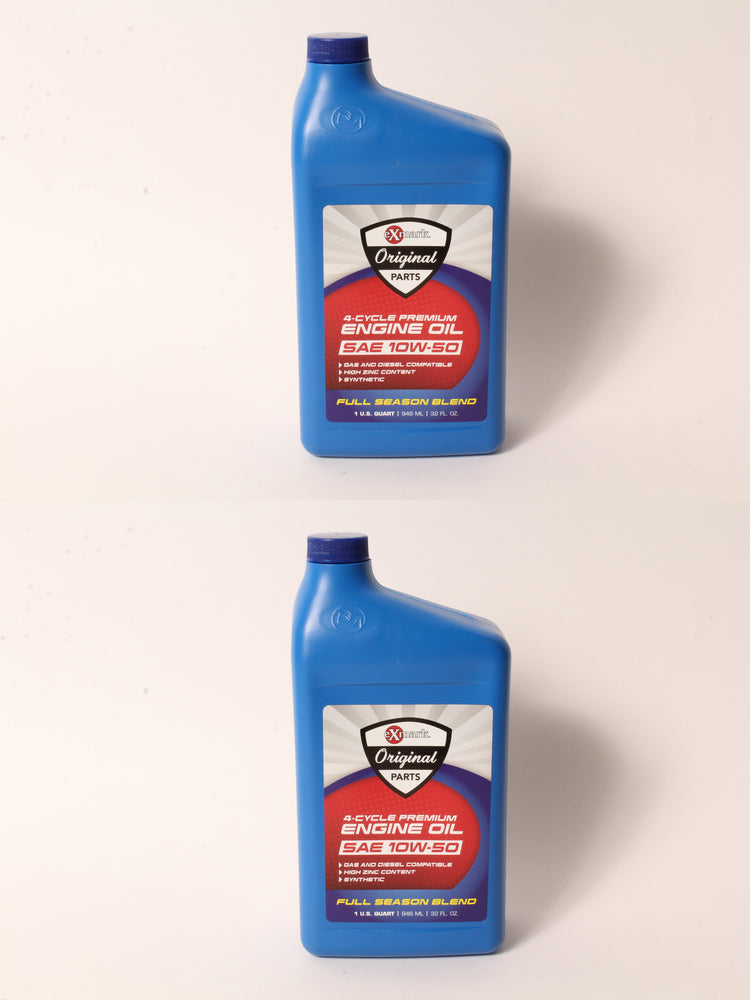 2 PK Genuine Exmark 135-2568 10W-50 Full Synthetic Oil 1 Quart Bottle