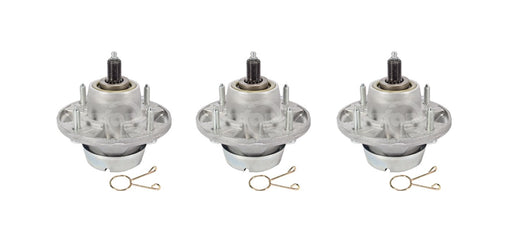 3 Pack Rotary 13542 Spindle Fits John Deere AM144377 AM135349 AM124498 AM131680