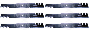 6 Pack Blade 18" X 5/8" X 3" X .250" Fits Scag