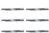 6 Pack Fits Dixie Chopper Blade 23-5/16" X 5/8"