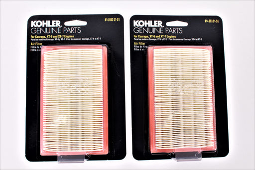 2 Pack Kohler 14-083-01-S1 Air Filter Fits XT6 XT7 XT149 XT173 XT675 14-083-01