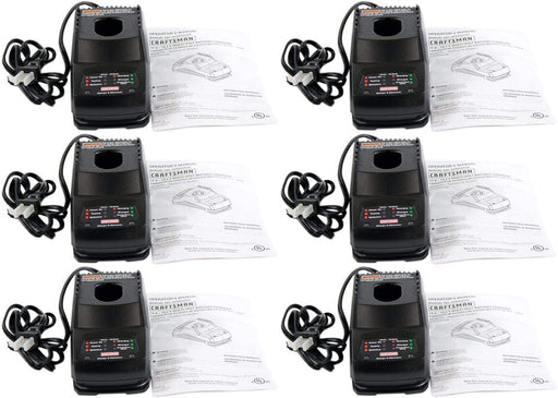 6 Pack Craftsman 140155008 12V-19.2V Dual Chem Battery Charger 315.CH2020 MV OEM