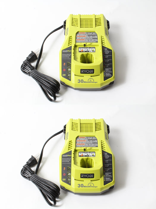 2 Pack Ryobi 140173019 Dual-Chemistry Ni-Cd & Li-Ion 18V Pod Battery Charger OEM