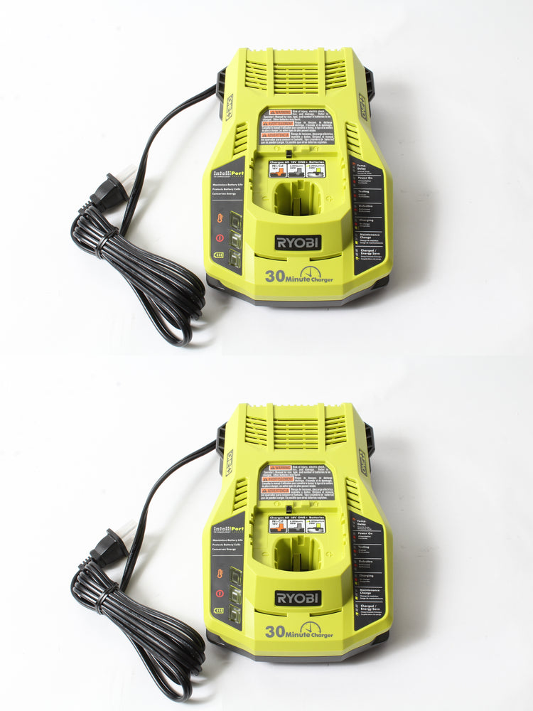 2 Pack Ryobi 140173019 Dual-Chemistry Ni-Cd & Li-Ion 18V Pod Battery Charger OEM