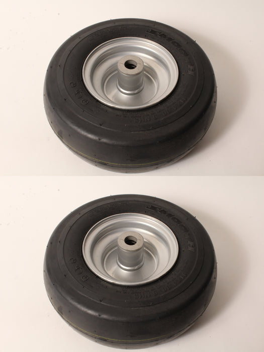 2 PK Pneumatic Caster Wheel Fits Hustler 605113 11x4.00x5 Smooth Tread 3/4" ID