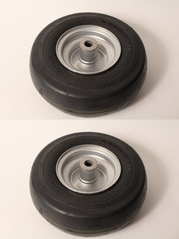 2 PK Pneumatic Caster Wheel Fits Hustler 605113 11x4.00x5 Smooth Tread 3/4" ID