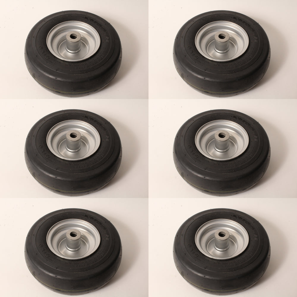 6 PK Pneumatic Caster Wheel Fits Hustler 605113 11x4.00x5 Smooth Tread 3/4" ID