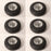 6 PK Pneumatic Caster Wheel Fits Hustler 605113 11x4.00x5 Smooth Tread 3/4" ID