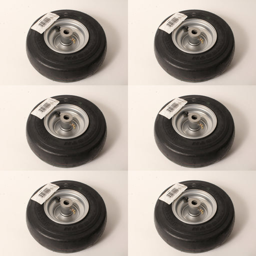 6 PK Pneumatic Caster Wheel Fits Hustler 605113 11x4.00x5 Smooth Tread 3/4" ID