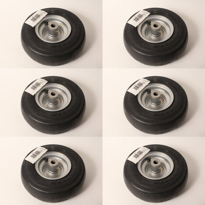 6 PK Pneumatic Caster Wheel Fits Hustler 605113 11x4.00x5 Smooth Tread 3/4" ID