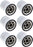 6 PK Genuine Exmark 142-3049 Hydraulic Filter ZS4230 ZS4630 ZS5260 XL Z-Spray