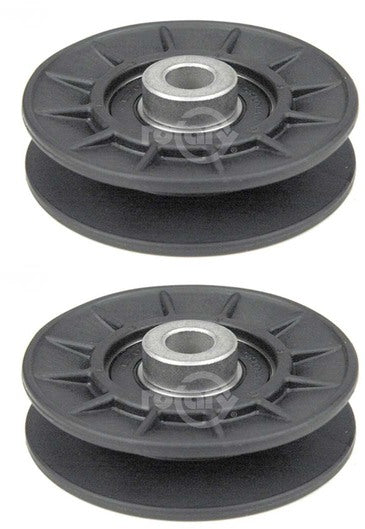 2 PK V-Belt Idler Pulley For John Deere AM115460 X300 X305R X350R EZ Trak LX GT