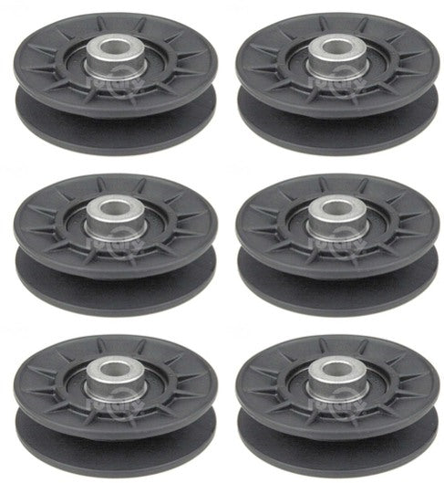 6 PK V-Belt Idler Pulley For John Deere AM115460 X300 X305R X350R EZ Trak LX GT