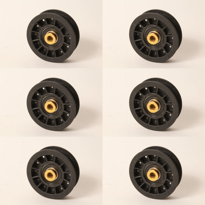 6 PK Flat Idler Pulley For John Deere AM115459 LX172 LX178 LX277 LX288 Z225 Z245