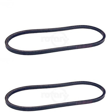 2 Pack Deck Belt 5/8" X 128-3/4"