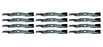 12 Pack Lawn Mower Blades Fits Kubota K5647-34330 K5647-34340 K5668-34350