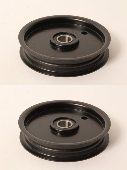 2 PK Flat Idler Pulley Fits Hustler 786848 4/4-1/2" OD 0.6250" ID