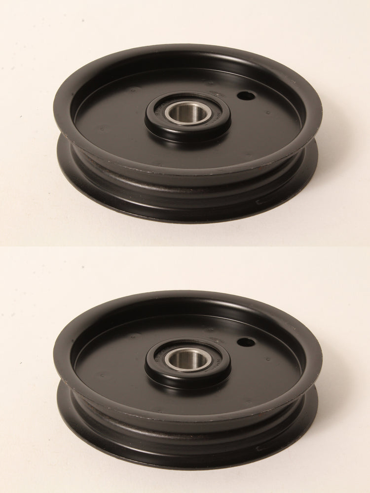 2 PK Flat Idler Pulley Fits Hustler 786848 4/4-1/2" OD 0.6250" ID