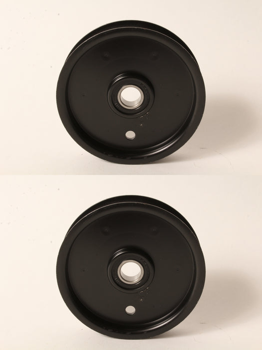 2 PK Flat Idler Pulley Fits Hustler 786848 4/4-1/2" OD 0.6250" ID