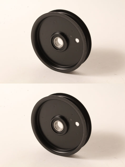 2 PK Flat Idler Pulley Fits Hustler 786848 4/4-1/2" OD 0.6250" ID
