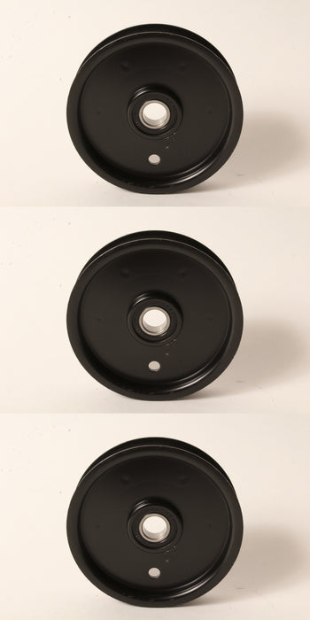 3 PK Flat Idler Pulley Fits Hustler 786848 4/4-1/2" OD 0.6250" ID