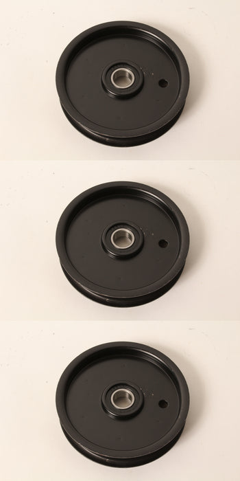 3 PK Flat Idler Pulley Fits Hustler 786848 4/4-1/2" OD 0.6250" ID