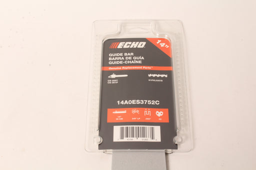 Genuine Echo 14A0ED3752C 14" .050 3/8" 52 DL Pro 91 Double Guard Guide Bar