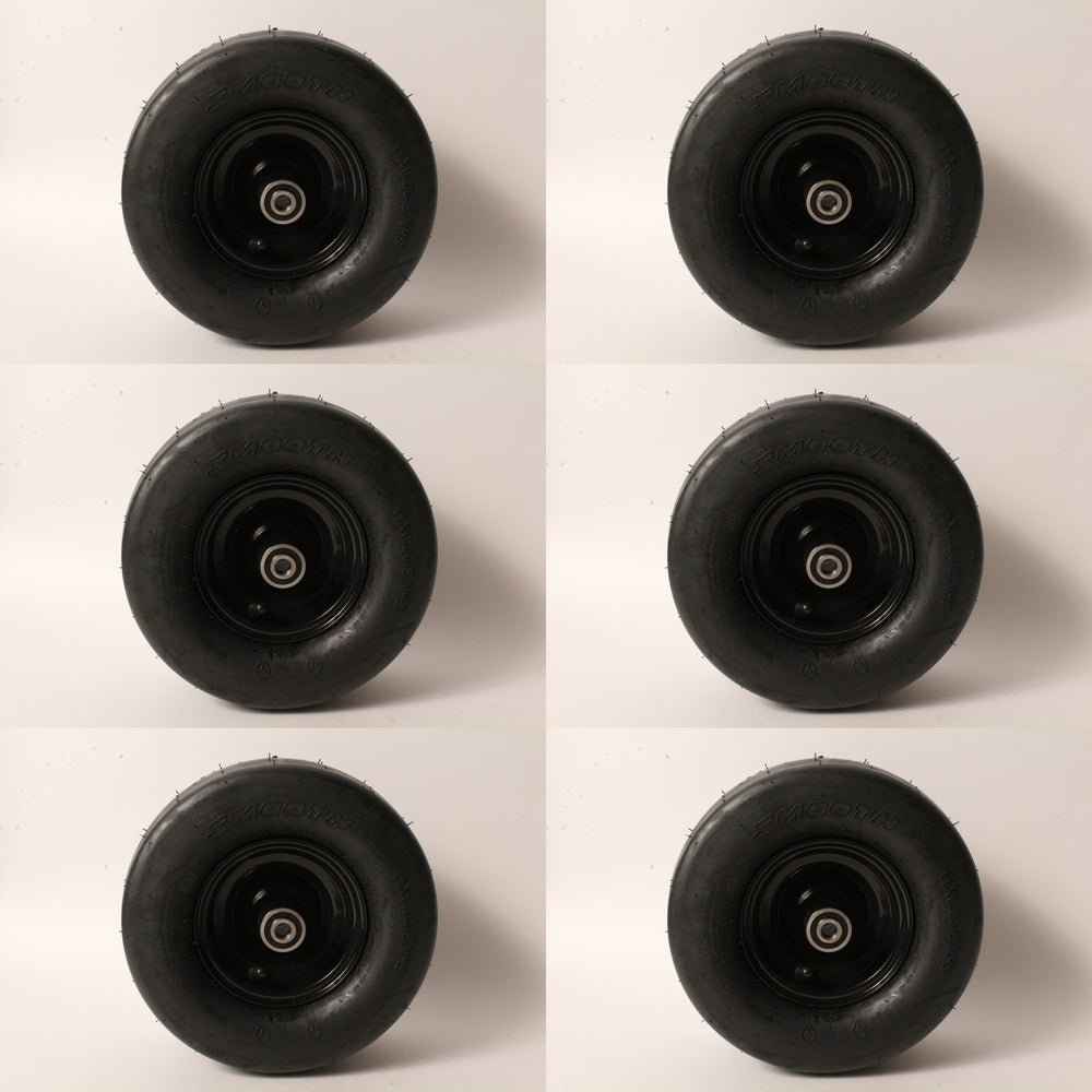6 PK Pneumatic Caster Wheel For Hustler 607835 Raptor X XL 54" 11x6.00x5 1/2" ID