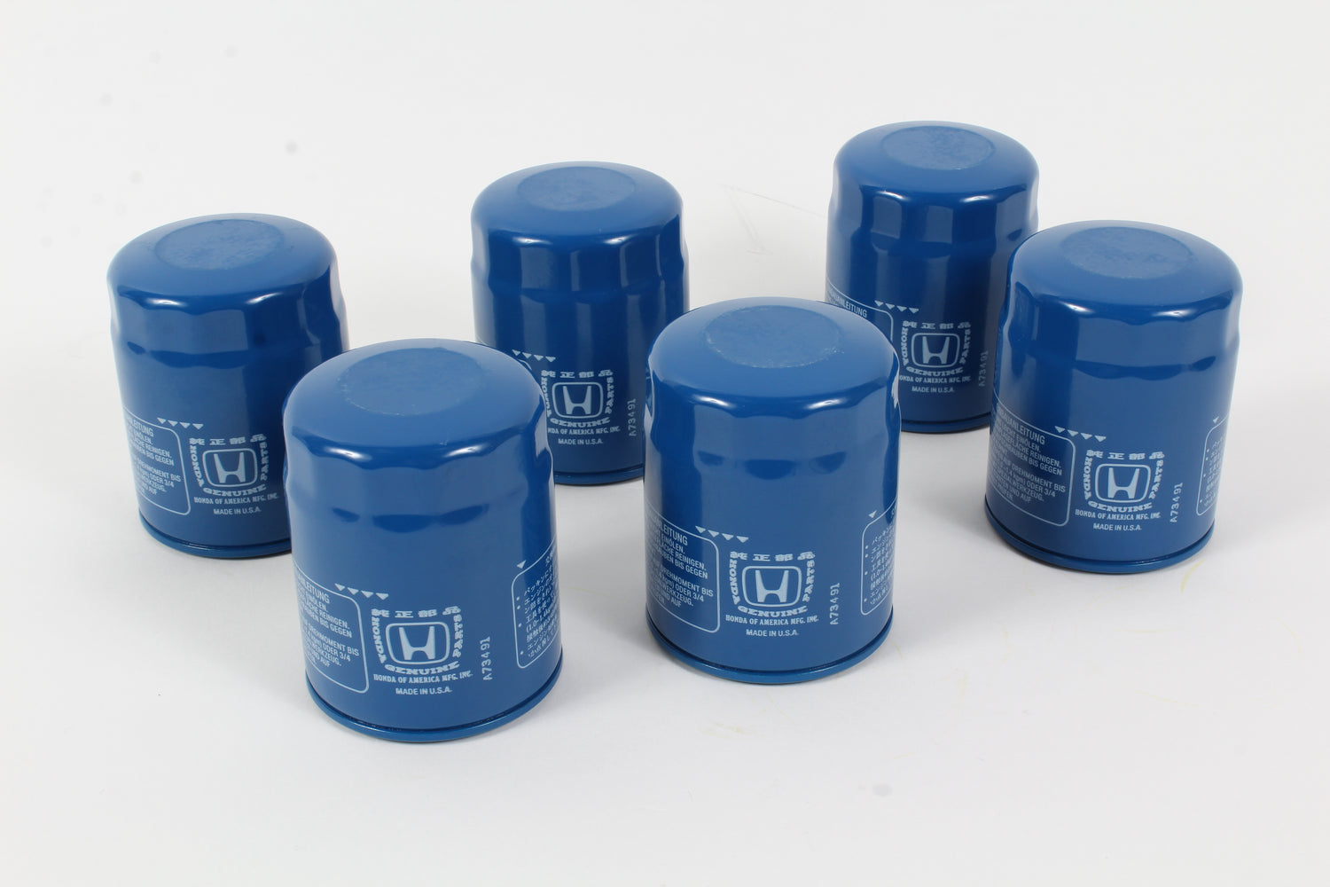 6 Pack Genuine Honda 15400-PLM-A02PE Oil Filter OEM