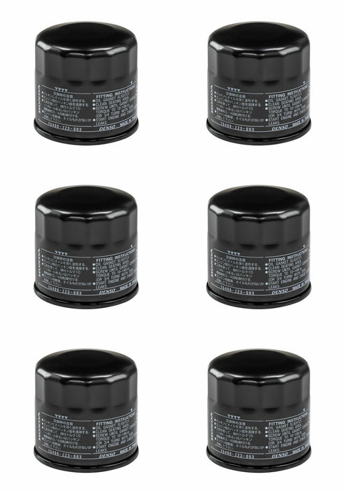 6 Pack Honda 15400-ZZ3-003 Oil Filter For GCV530 H4514H H4518H 15400-PFB-014 OEM