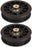 2 PK Flat Idler Pulley Fits Exmark 116-2456 Pioneer & Quest Series 3-1/2" OD