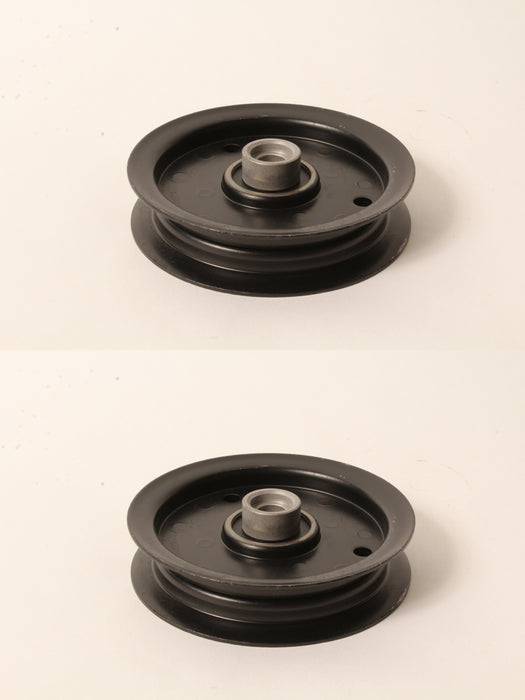 2 Flat Idler Pulley Fits Hustler 605512 603986 Raptor 42" Deck 4.75" OD 1/2" ID